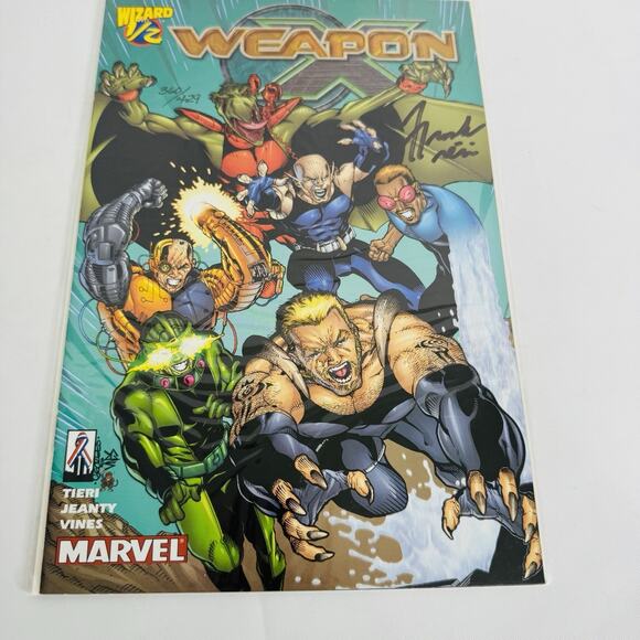 Weapon X Wizard 1/2 issue Dynamic Forces Signed Frank Tieri & Numbered COA 2002 - Picture 1 of 9